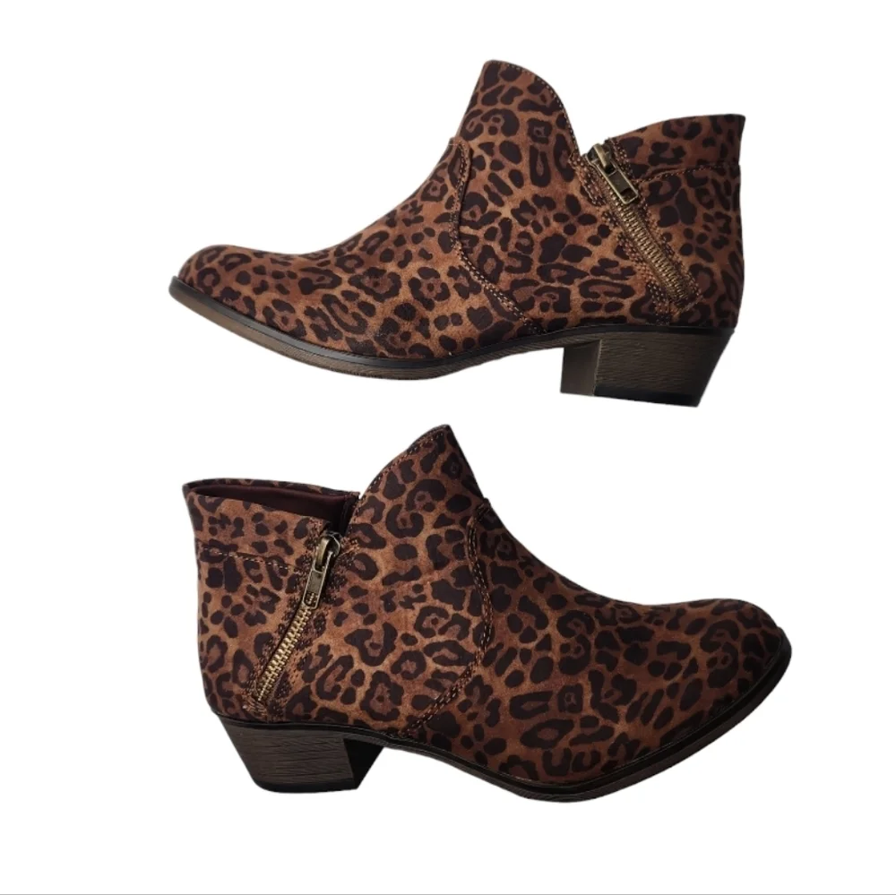 SUN + STONE Abby Double Zip Booties NWOT Size 8_2